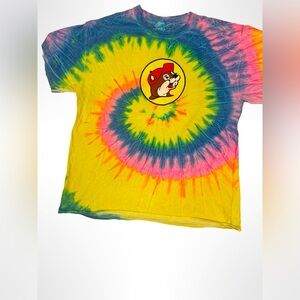 Buc-ees tie dyed T shirt adult size large